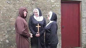 Dirty adult nuns Tricia added to Claire Knight's weird trio