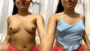 Sexy Euro Girl Shows Her Boobs