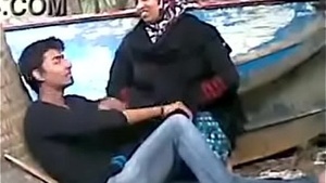 Muslim aunt fucking a college student secretly on the beach