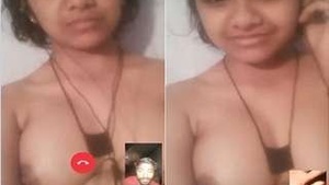 Pretty Girl Desi Shows Her Big Boobs On Video Call