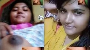Pretty Indian Girl Desi Shows Her Boobs And Pussy On Video Call
