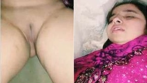 Pretty-looking Paki's wife gets a full-on fuck in her pussy and anus.