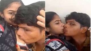 Cute View of Tamil Girl Sucking Her Lover's Breasts