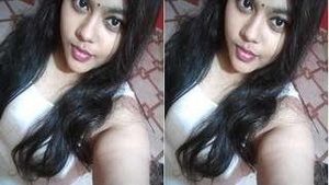 Cute Bangla girl showing her breasts