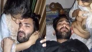 Desi Couple Romance and Boob Sucking