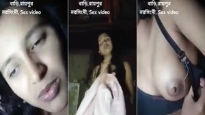 Bangladeshi Muslim woman jerking off her tight pussy with her fingers