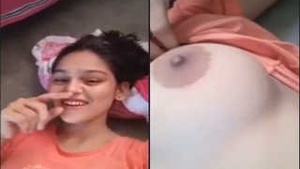 Cute Indian College Student with Boobs and Pussy