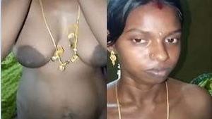 Exclusive Desi Tamil Wife's Breasts and Pussy Gripping by Husband
