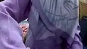 Malay girl in Hijab fucks Indian bum