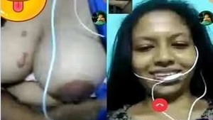 Pretty Girl Shows Her Tits and Pussy to Lover on Video Call