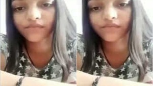 Shy Tamil Girl Shows Her Tits to Lover on Video Call