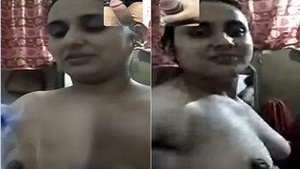 Exclusive Lusty Indian Bhabhi Showing Tits On Video Call