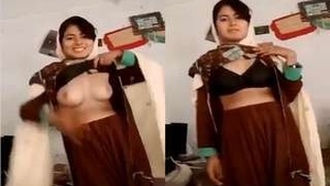 Shy Pakistani Girl Shows Tits