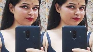 Sexy Girl Sanjana Shows Her Boobs On Video Call