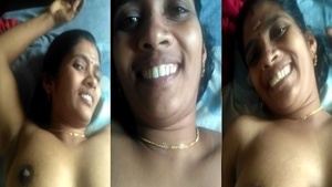 Sexy Tamil Woman Breasts Exposed By Husband