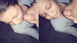 Priya chowdhury floods her face with cum