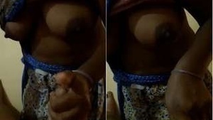 Desi Maid Shows her tits and jerks you off To the landlord