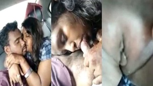 Busty GF Telugu car sex MMS Video
