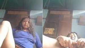 Exclusive Sexy Desi Girl Thumbs Up After Bathing