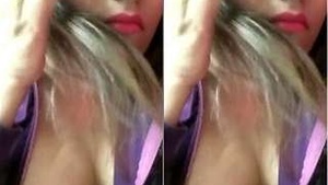 Sexy Model Showing Her Boobs