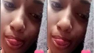 Sexy girl shows her pussy to her lover on video call