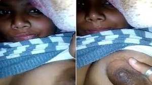 Horny Indian girl Desi plays on camera with her Big Breasts and pussy
