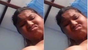 Pretty Indian girl with big breasts.