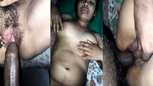 Hairy pussy fucking Village couple sex MMS