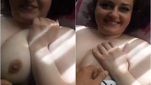 Sexy Wife of NRI Packy with Big Boobs Studs Husband's Pussy