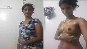 Exclusive Hot Tamil Girl Records Her Bathing Clip For Lover