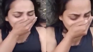 A beautiful and sexy girl is fucked hard in the jungle