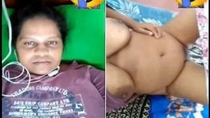 Horny Mama Shows Her Tits And Pussy