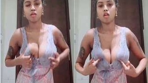Horny Desi Girl Presses Her Dick