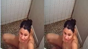 Pretty Indian Girl Bathing