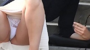 Sitting Under Her Skirt Taking Selfies