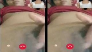 Pretty Girl Shows Her Pussy to Lover On Video Call