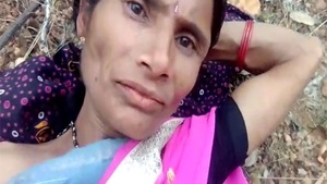 Bushy pussy Desi slut gets fucked so hard outdoors
