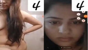 Sexy Girl Shows Tits and Pussy On Video Call