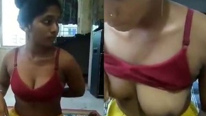 Bangladeshi married Bhabhi exposed naked on cam