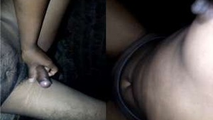 Rustic Wife Masturbates and gets rid of Lover's cock