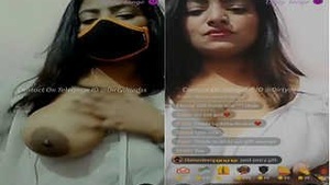 Sweet Roy shows her breasts at the Tango Show