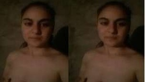 Pretty Indian Girl Strips Off, Showing Her Tits and Pussy