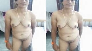 Horny Wife Grips Husband's Breasts and Pussy