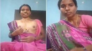 Horny Telugu Bhabhi Shows her naked body and masturbates