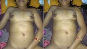 Desi Budi Presses Her Breasts and Fucks Hard in the Anal With Her Husband