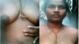 Exclusive Lusty Hillbilly Girl Desi for money Disrobes and shows off her Tits and Wet Pussy