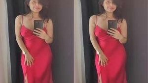 Sexy Indian Girl Sanjana Shows Her Boobs On Video Call