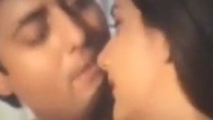 South Indian amateur young couple scandalized with sensual foreplay