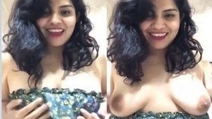 Hot Look Indian College Student Showing Her Big Boobs