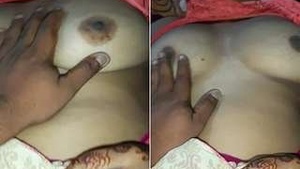 Newlywed Wife Busts Her Breasts and Fucks Husband Hard in the Anal